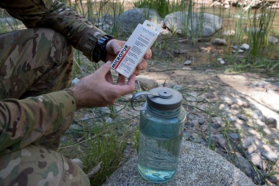 Wasserdesinfektion und kompakte Wasserfilter Micropur für die Wasserdesinfektion
